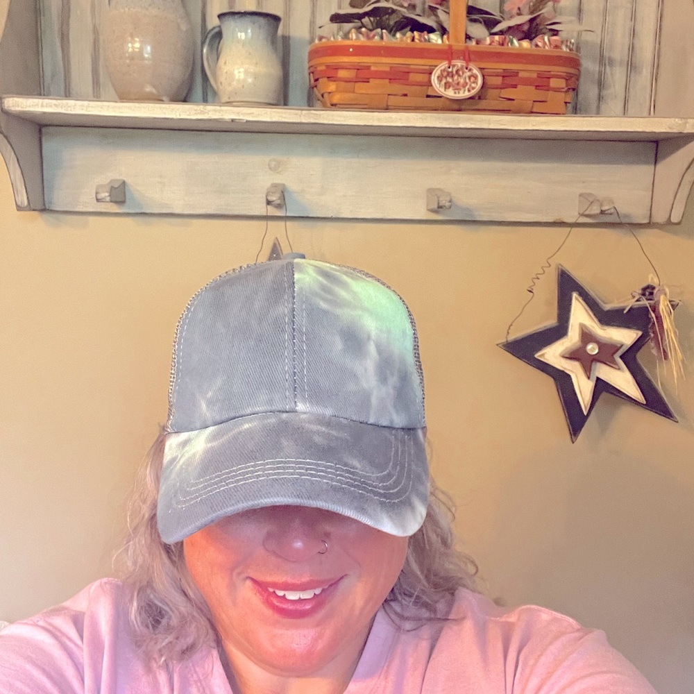Brand NEW Tye-Dye Pony-tail Trucker’s Hat